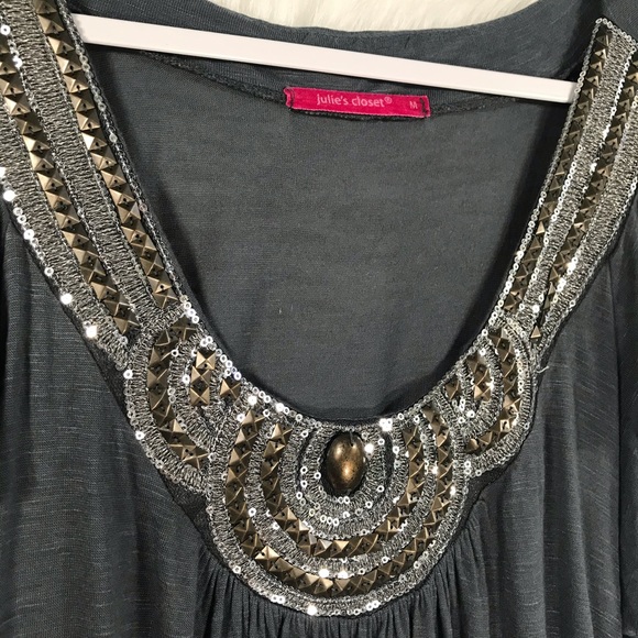 Julie’s Closet Beaded Blouse - Picture 3 of 6